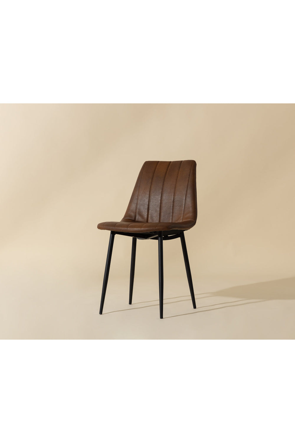  Modern European furniture - Channel-Tufted Dining Chairs (2) - www.oroa.com | Oroa.com