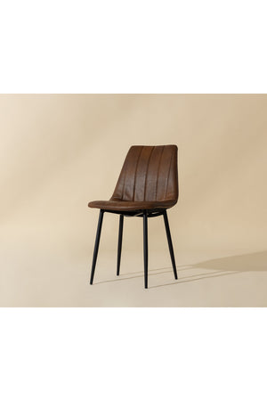   Modern European furniture - Channel-Tufted Dining Chairs (2) - www.oroa.com | Oroa.com