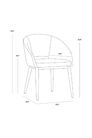   Modern European furniture - Cutout-Back Dining Amchair - www.oroa.com | Oroa.com