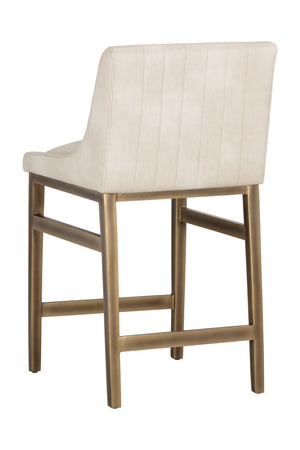   Modern European furniture - Channel-Tufted Counter Stool - www.oroa.com | Oroa.com