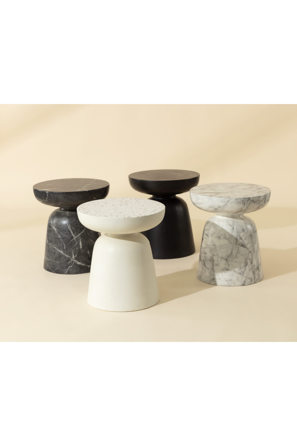   Modern European furniture - Marble-Look Indoor/Outdoor End Table - www.oroa.com | Oroa.com