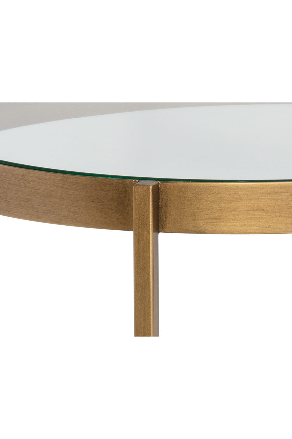   Modern European furniture - Gold Framed Glass Side Table - www.oroa.com | Oroa.com