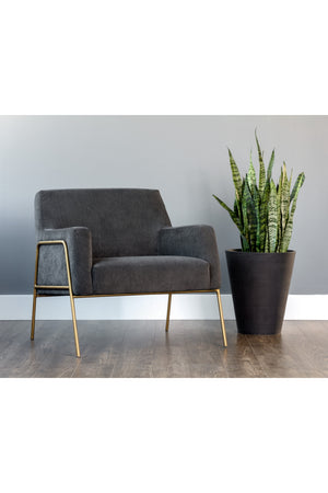   Modern European furniture - Fabric Upholstered Lounge Chair - www.oroa.com | Oroa.com