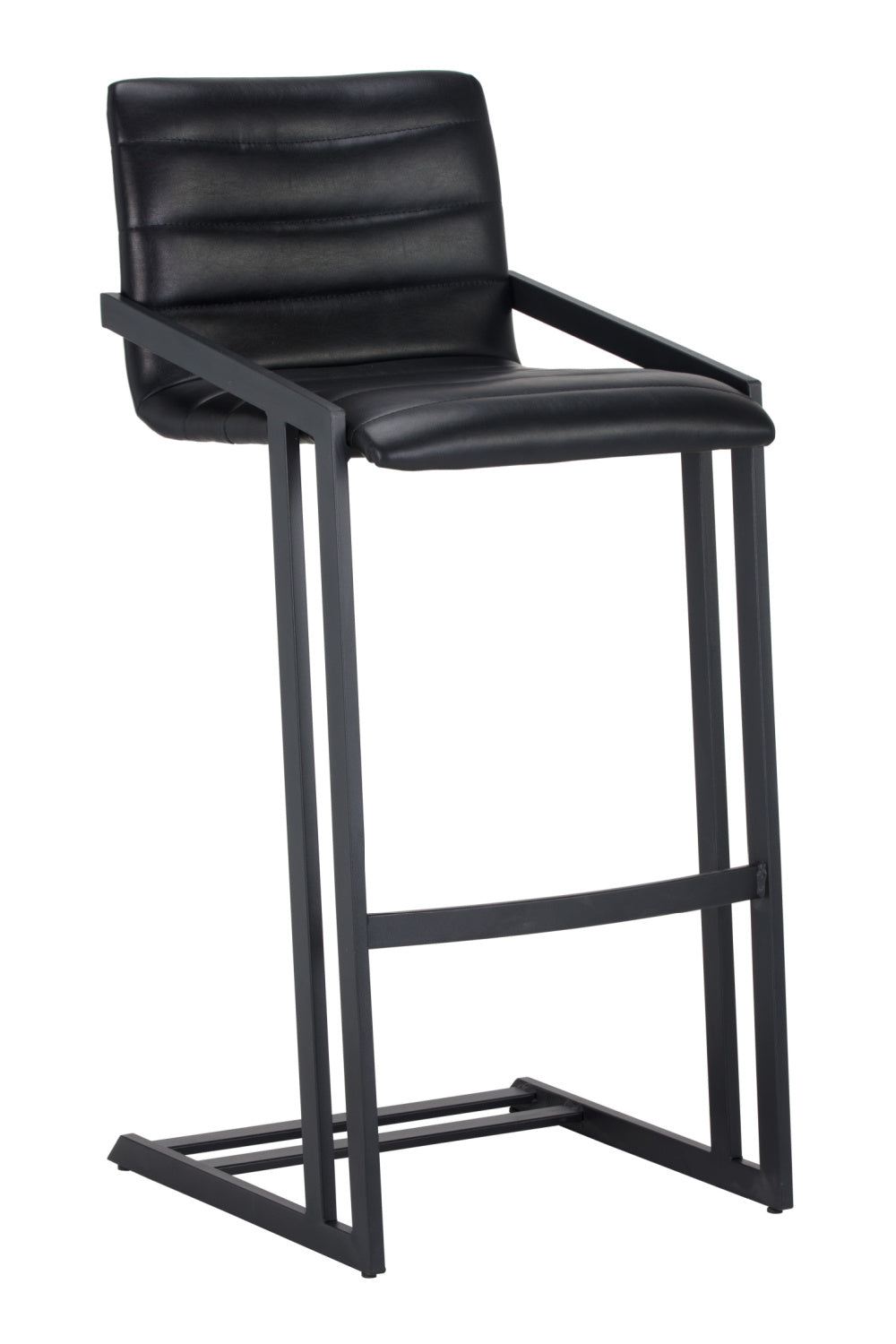   Modern European furniture - Horizontal Channel-Tufted Bar Stools (2) - www.oroa.com | Oroa.com