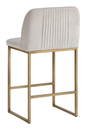   Modern European furniture - Ruched-Back Fabric Counter Stool - www.oroa.com | Oroa.com