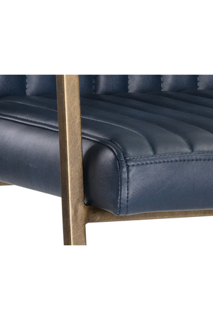   Modern European furniture - Channeled Leather Look Dining Chair - www.oroa.com | Oroa.com