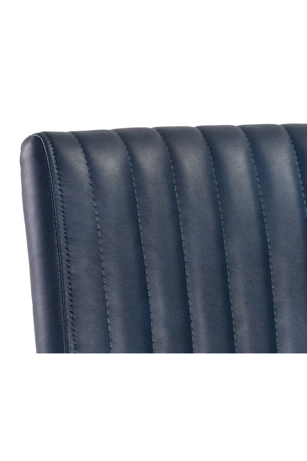   Modern European furniture - Channeled Leather Look Dining Chair - www.oroa.com | Oroa.com