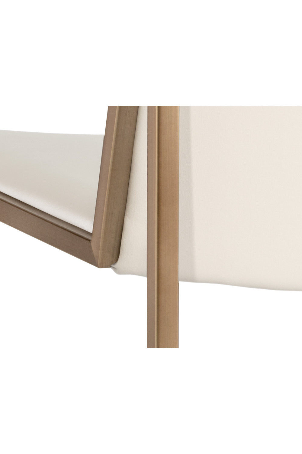   Modern European furniture - Cream Leather Look Dining Chairs (2) - www.oroa.com | Oroa.com