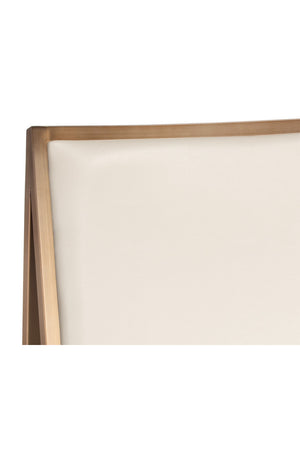   Modern European furniture - Cream Leather Look Dining Chairs (2) - www.oroa.com | Oroa.com
