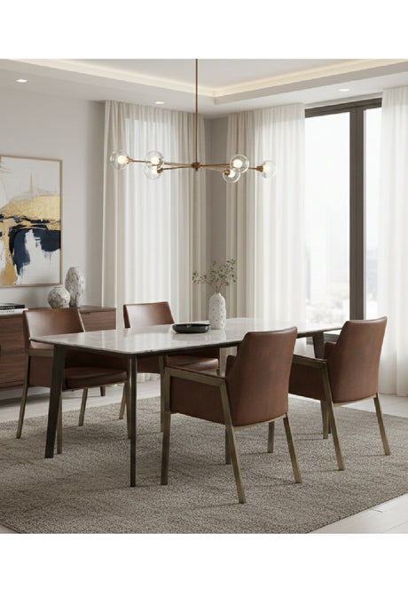   Modern European furniture - Leather Look Dining Armchair - www.oroa.com | Oroa.com