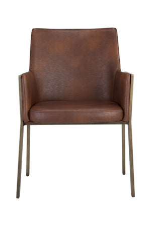   Modern European furniture - Leather Look Dining Armchair - www.oroa.com | Oroa.com