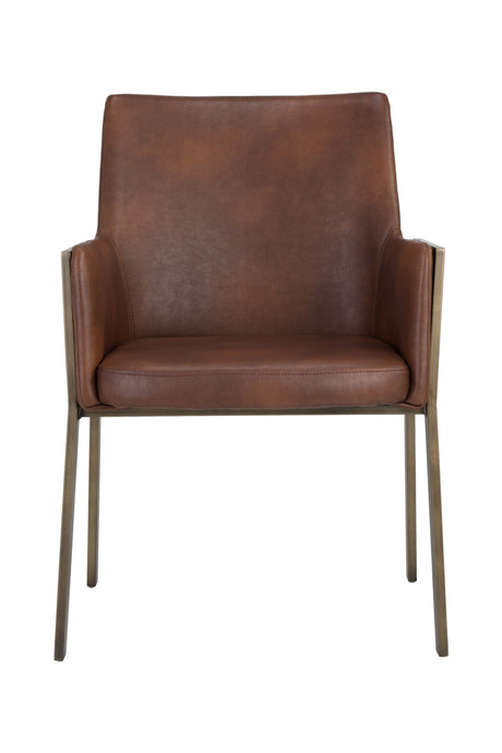   Modern European furniture - Leather Look Dining Armchair - www.oroa.com | Oroa.com