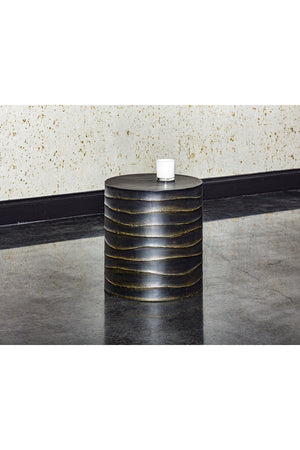   Modern European furniture - Black Cylindrical End Table - www.oroa.com | Oroa.com