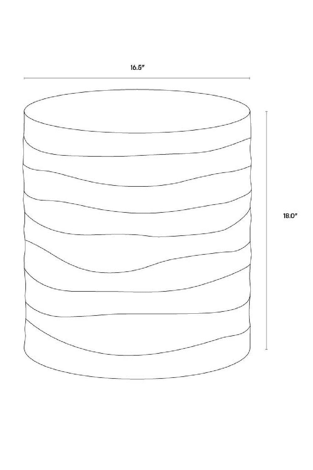   Modern European furniture - Black Cylindrical End Table - www.oroa.com | Oroa.com