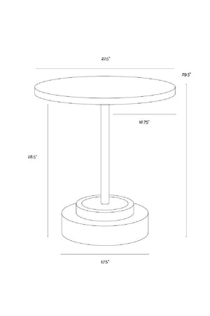   Modern European furniture - Round Indoor/Outdoor Concrete Bistro Table - www.oroa.com | Oroa.com