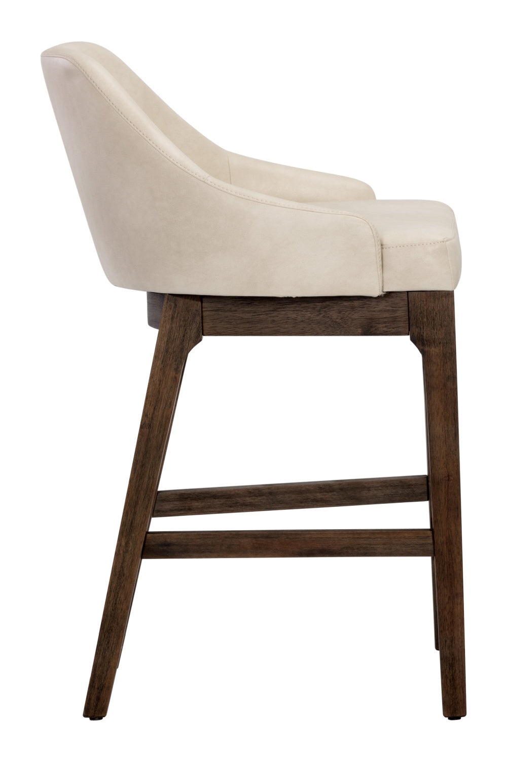   Modern European furniture - Cream Leather Look Counter Stool - www.oroa.com | Oroa.com