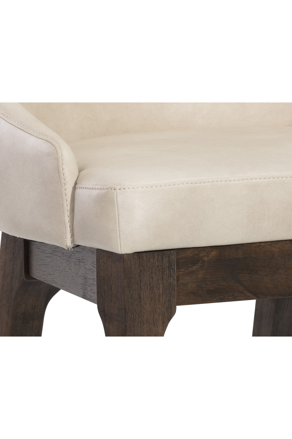   Modern European furniture - Cream Leather Look Counter Stool - www.oroa.com | Oroa.com