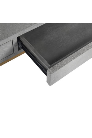   Modern European furniture - Gray Shagreen 2-Drawer Desk - www.oroa.com | Oroa.com