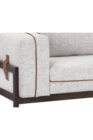   Modern European furniture - Brown Leather Piped Sofa - www.oroa.com | Oroa.com