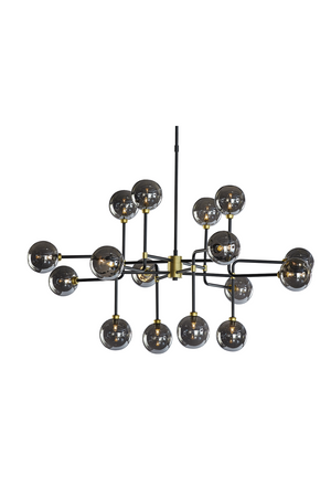   Modern European furniture - Gray Glass Spheres Chandelier L - www.oroa.com | Oroa.com