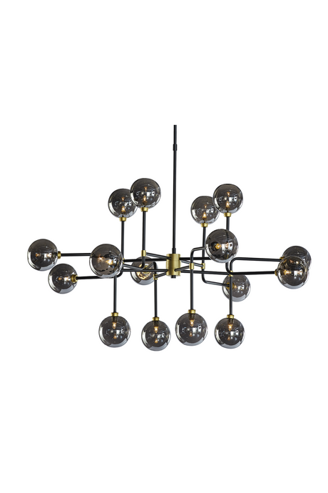   Modern European furniture - Gray Glass Spheres Chandelier L - www.oroa.com | Oroa.com
