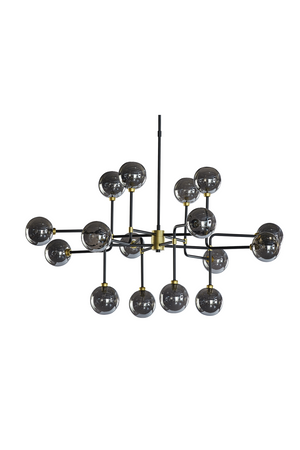   Modern European furniture - Gray Glass Spheres Chandelier L - www.oroa.com | Oroa.com