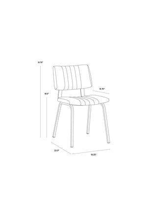   Modern European furniture - Leather Look Industrial Dining Chairs (2) - www.oroa.com | Oroa.com