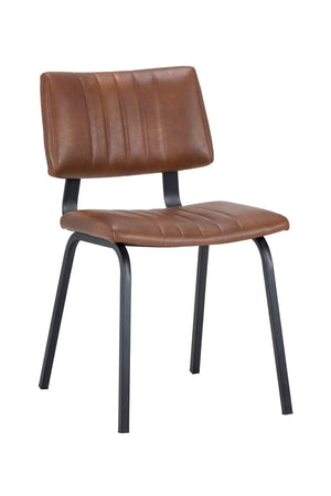   Modern European furniture - Leather Look Industrial Dining Chairs (2) - www.oroa.com | Oroa.com