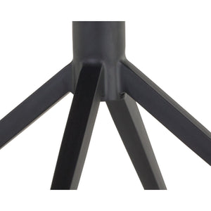   Modern European furniture - Black Leather Swivel Dining Chair - www.oroa.com | Oroa.com