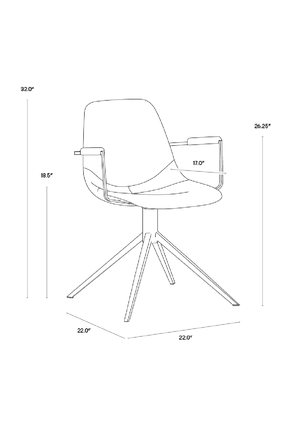   Modern European furniture - Black Leather Swivel Dining Chair - www.oroa.com | Oroa.com