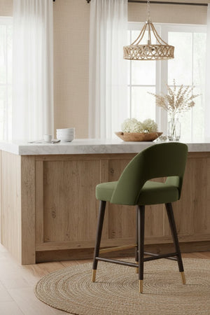   Modern European furniture - Green Cutout-Back Counter Stool - www.oroa.com | Oroa.com