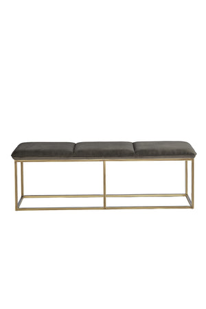   Modern European furniture - Rustic Bronze Frame Bench - www.oroa.com | Oroa.com