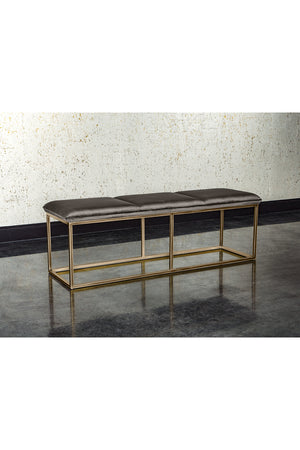   Modern European furniture - Rustic Bronze Frame Bench - www.oroa.com | Oroa.com