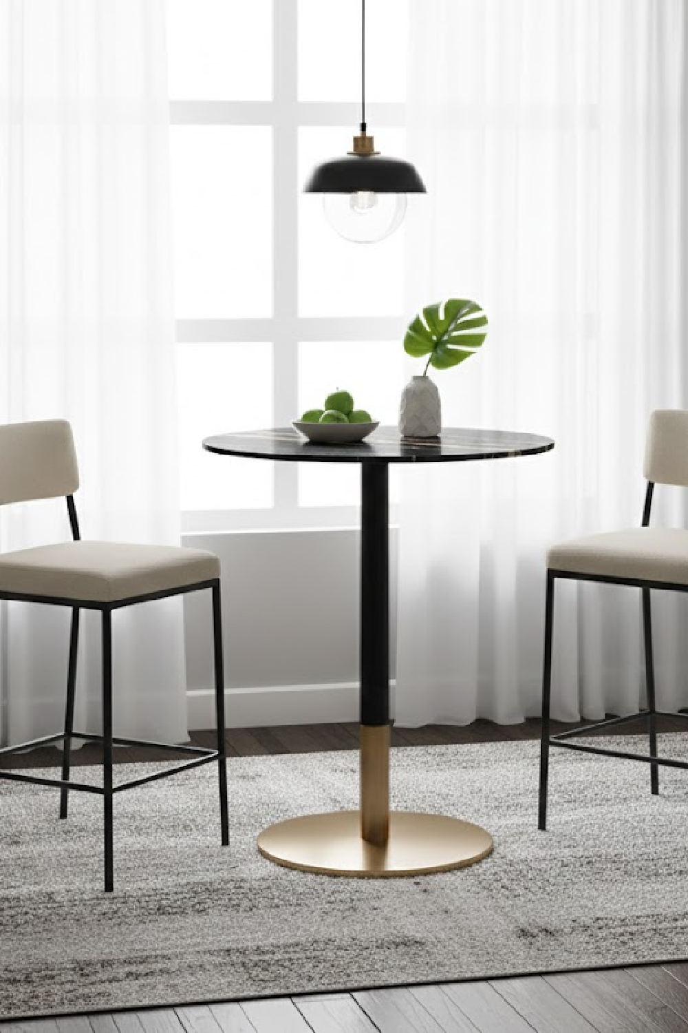   Modern European furniture - Black Marble Bar Table - www.oroa.com | Oroa.com