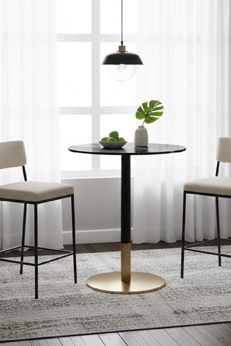   Modern European furniture - Black Marble Bar Table - www.oroa.com | Oroa.com