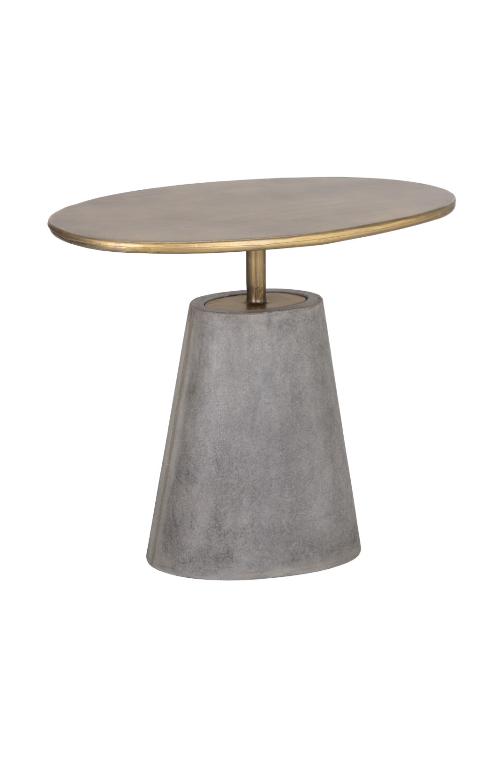   Modern European furniture - Oval Brass Indoor/Outdoor Side Table - www.oroa.com | Oroa.com