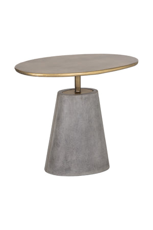   Modern European furniture - Oval Brass Indoor/Outdoor Side Table - www.oroa.com | Oroa.com