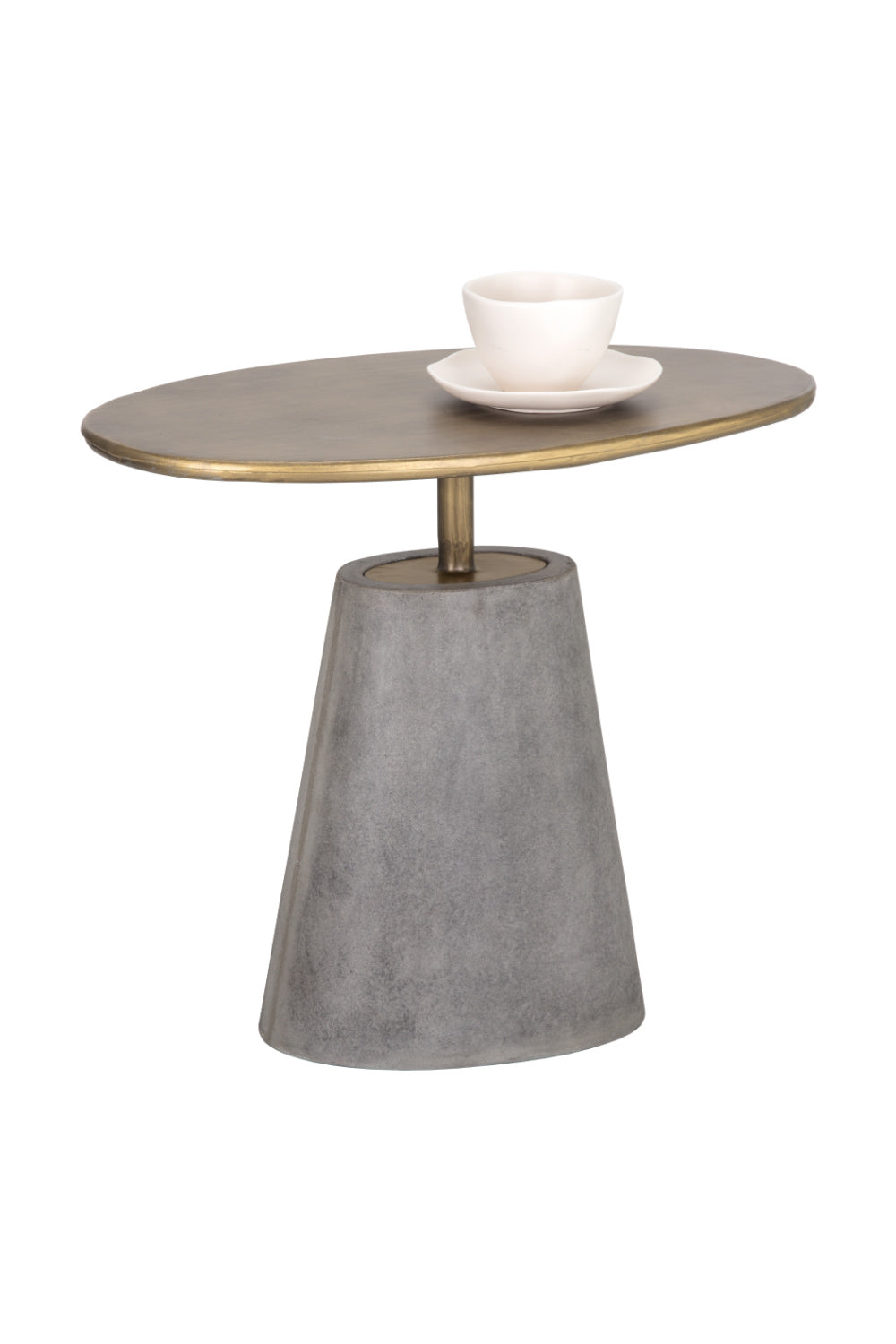   Modern European furniture - Oval Brass Indoor/Outdoor Side Table - www.oroa.com | Oroa.com