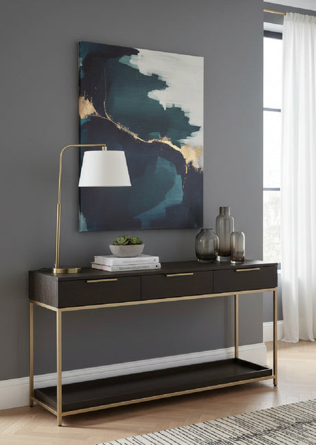   Modern European furniture - Gray Oak 3-Drawer Console Table - www.oroa.com | Oroa.com