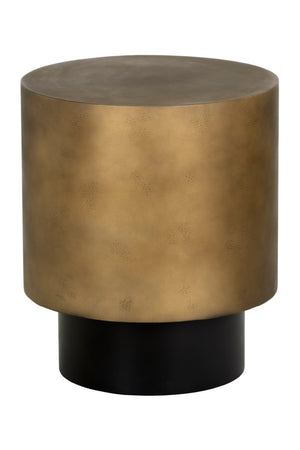   Modern European furniture - Antique Brass Round End Table - www.oroa.com | Oroa.com
