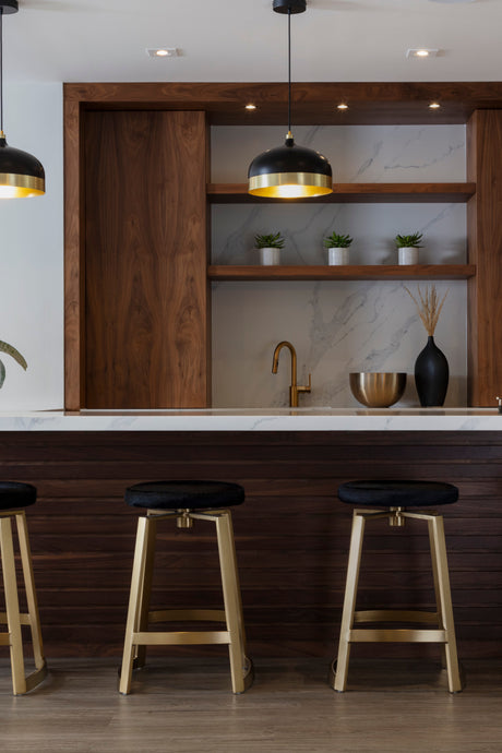   Modern European furniture - Gold-Base Swivel Counter Stool - www.oroa.com | Oroa.com