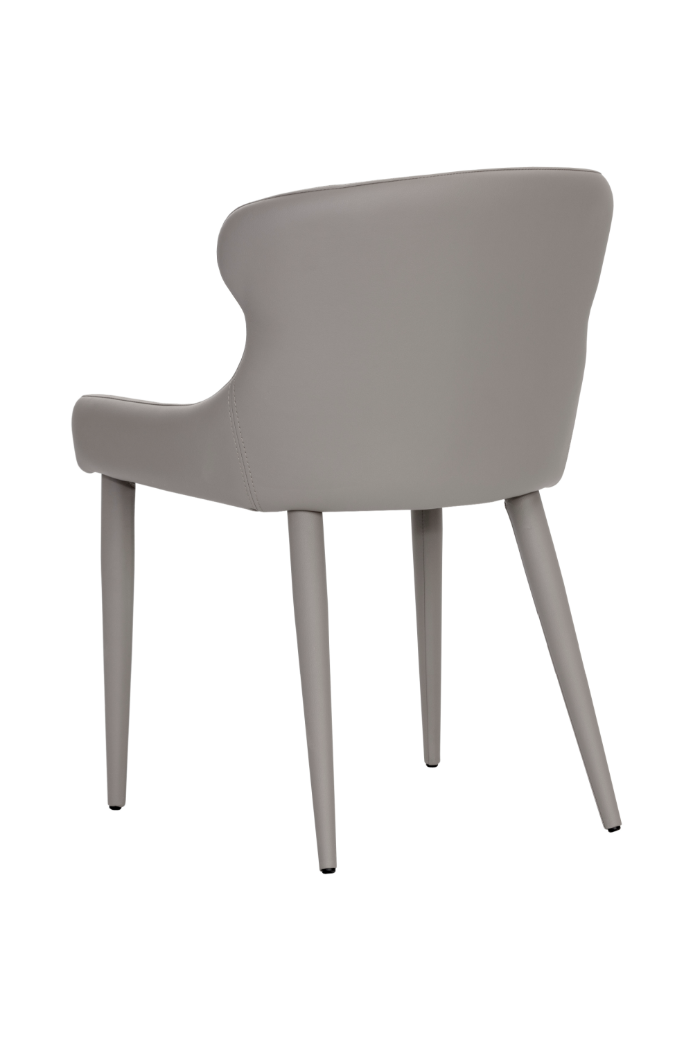   Modern European furniture - Taupe Leather Dining Chairs (2) - www.oroa.com | Oroa.com