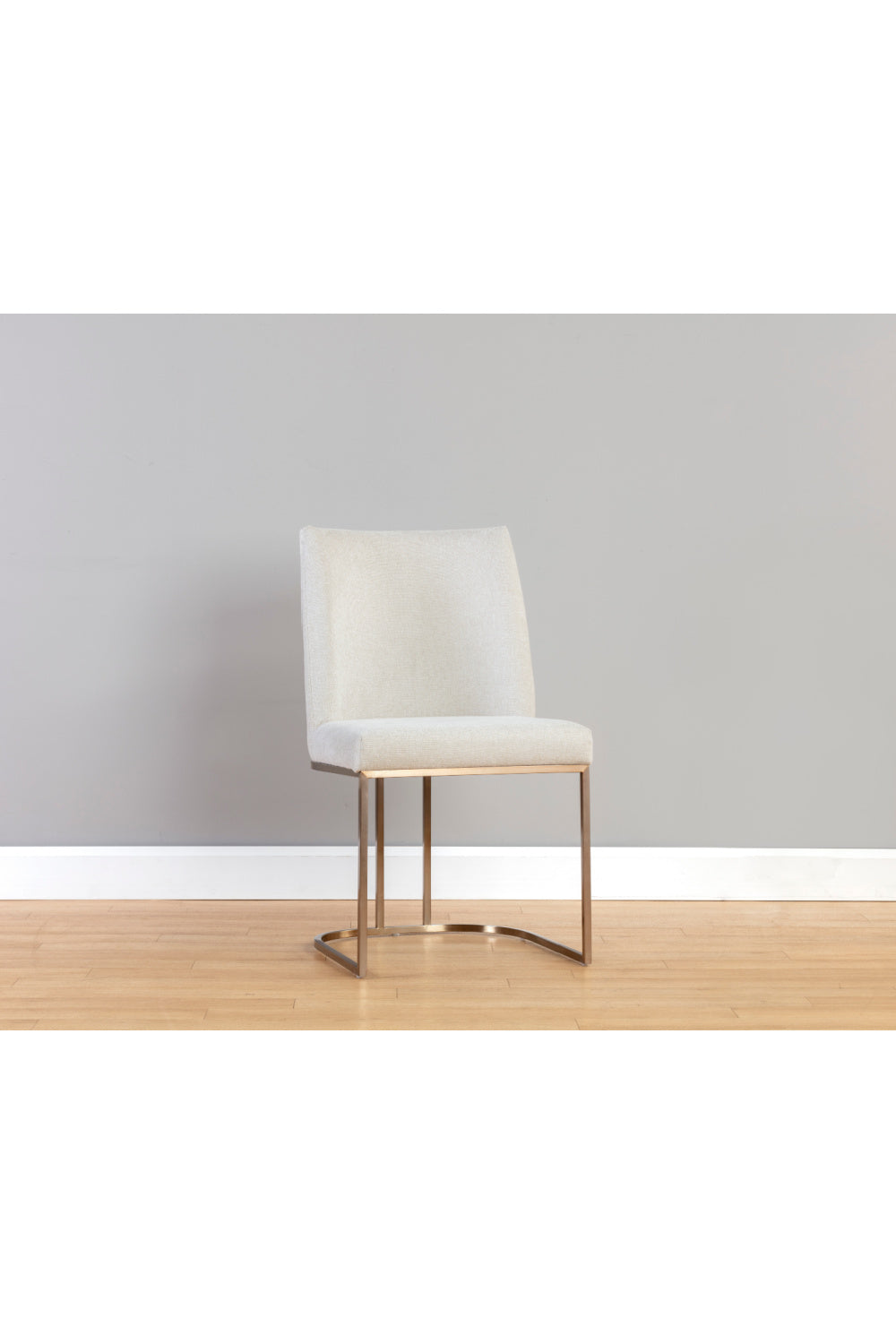   Modern European furniture - Cream Cantilevered Dining Chairs (2) - www.oroa.com | Oroa.com