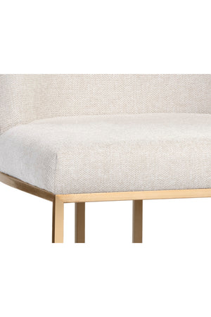   Modern European furniture - Cream Cantilevered Dining Chairs (2) - www.oroa.com | Oroa.com