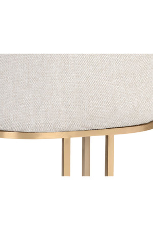   Modern European furniture - Cream Cantilevered Dining Chairs (2) - www.oroa.com | Oroa.com