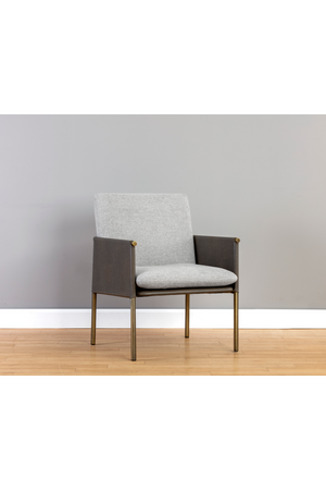   Modern European furniture - Leather Arm Gray Lounge Chair - www.oroa.com | Oroa.com