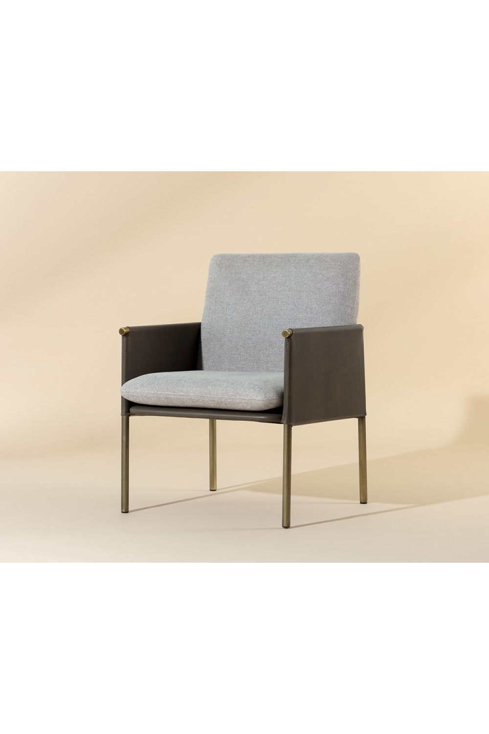   Modern European furniture - Leather Arm Gray Lounge Chair - www.oroa.com | Oroa.com