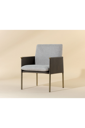   Modern European furniture - Leather Arm Gray Lounge Chair - www.oroa.com | Oroa.com