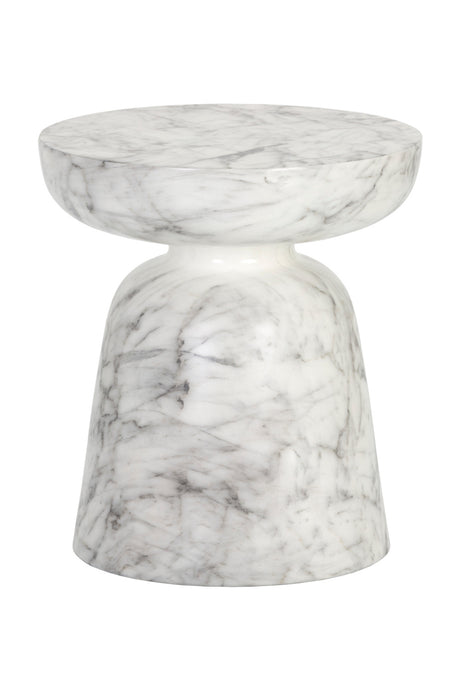   Modern European furniture - Marble-Look Indoor/Outdoor End Table - www.oroa.com | Oroa.com