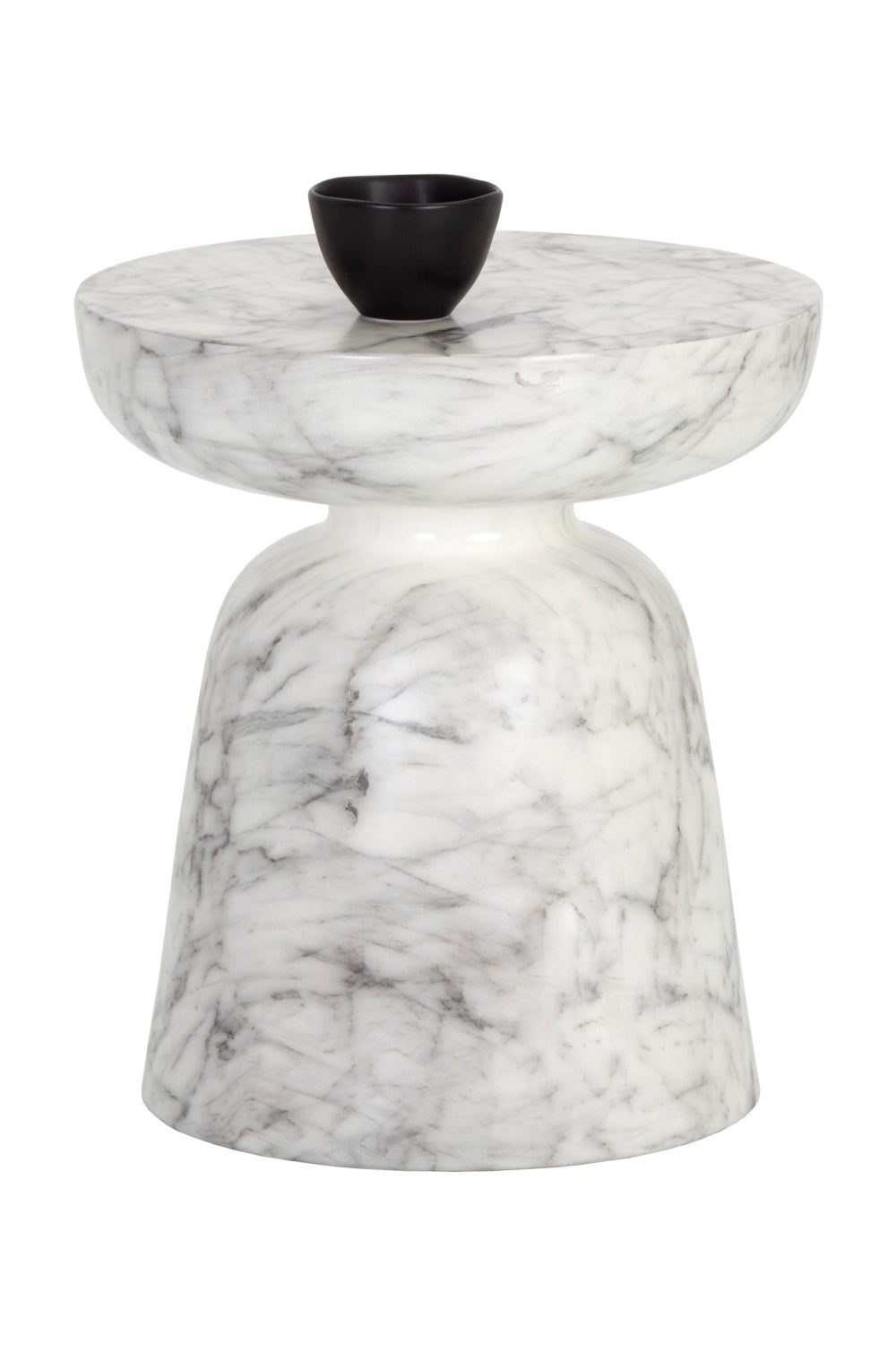   Modern European furniture - Marble-Look Indoor/Outdoor End Table - www.oroa.com | Oroa.com